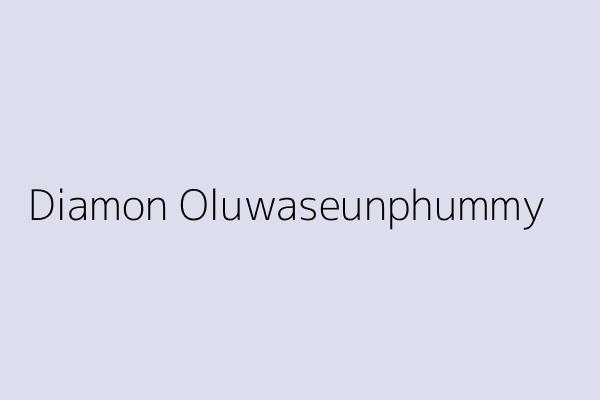 Diamon Oluwaseunphummy